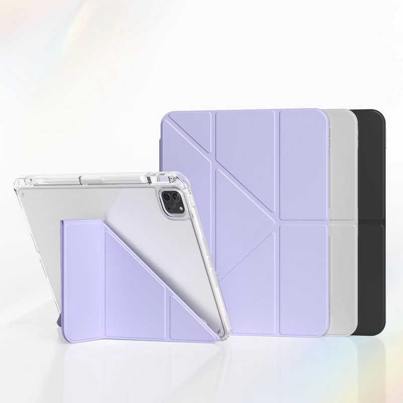 iPad Case Manufacturer - OEM Beauty Y Folding Transparent for iPad 10th 2022
