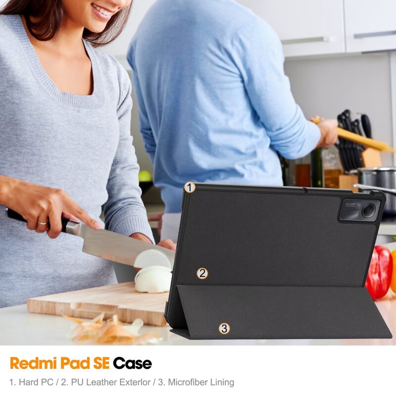 Tablet Case Manufacturer - OEM Smart Flip Cover for Xiaomi Redmi Pad SE 11