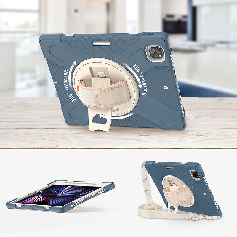 Tablet Case Factory - OEM Travel Dropproof 3 Layers Rugged with Pencil Holder