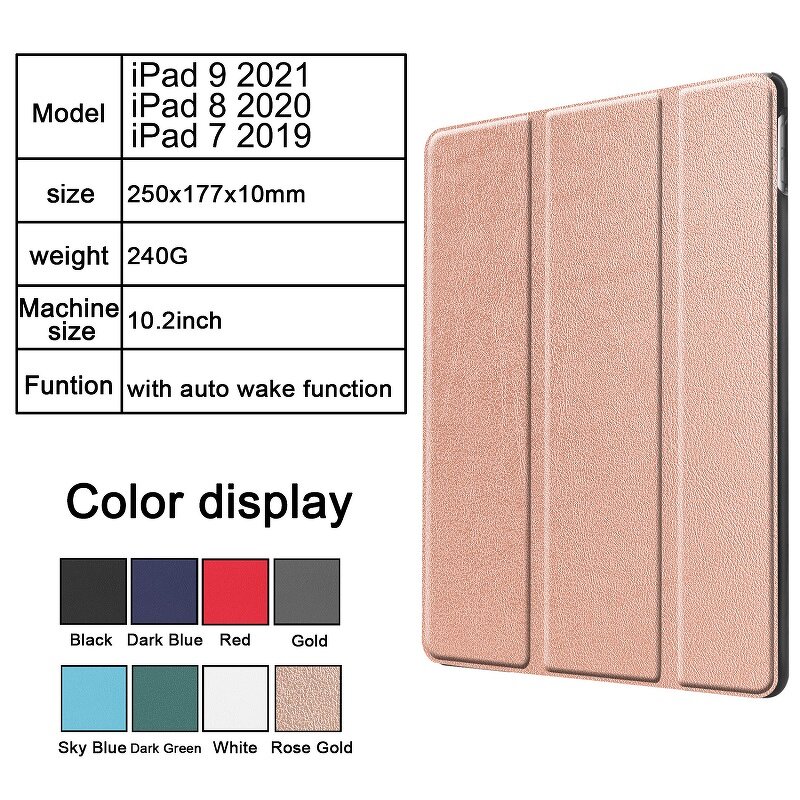 iPad Case Factory - OEM for iPad 10.2 9th Gen Flip Stand Magnetic Smart