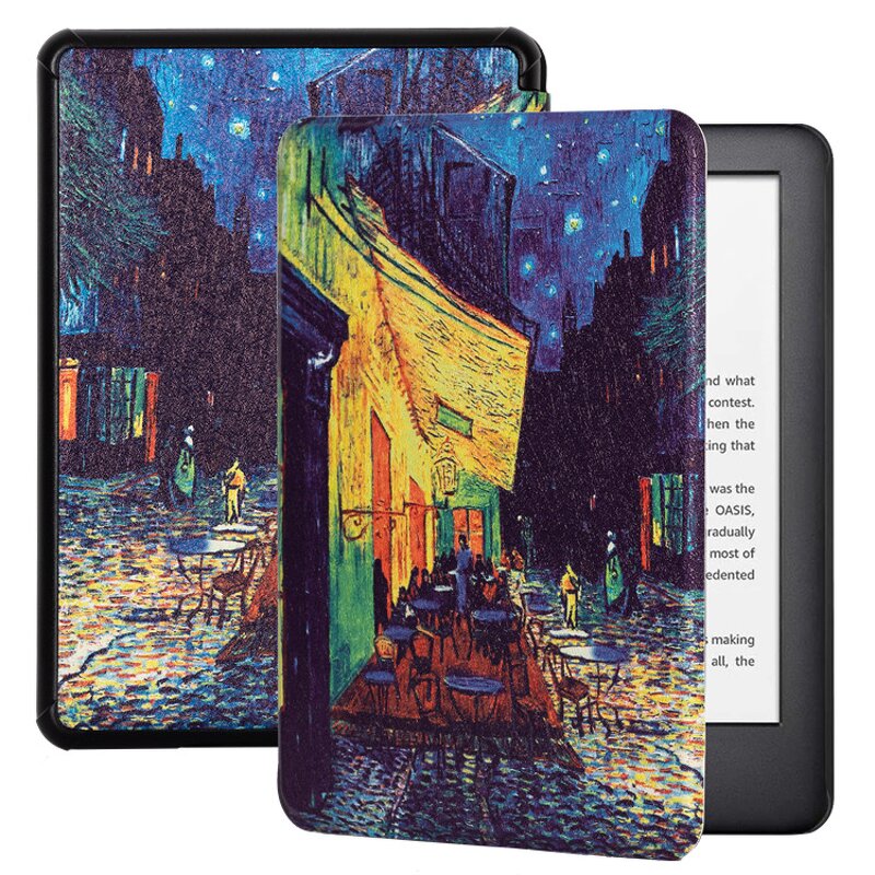 Kindle Cover Manufacturer - OEM 2025 Hot Seller PU+PC Handstrap Color Print