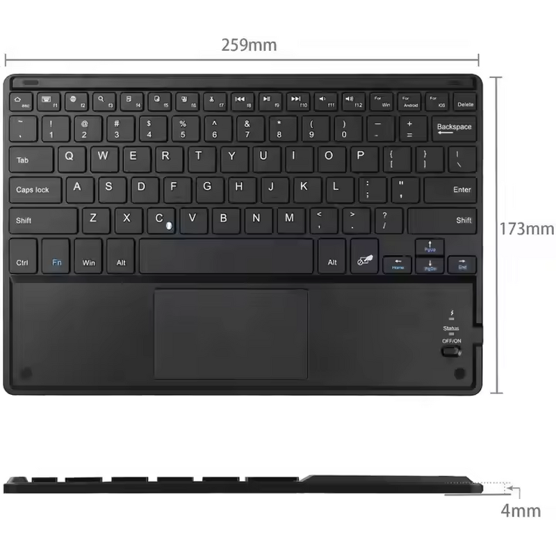 Bluetooth Keyboard Factory - OEM Wireless Flexible with Touchpad for Tablets