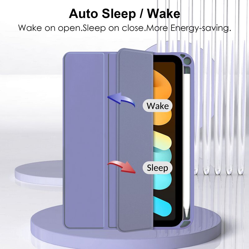 iPad Case Manufacturer - OEM Smart Pencil Holder Clear Hard Back Cover