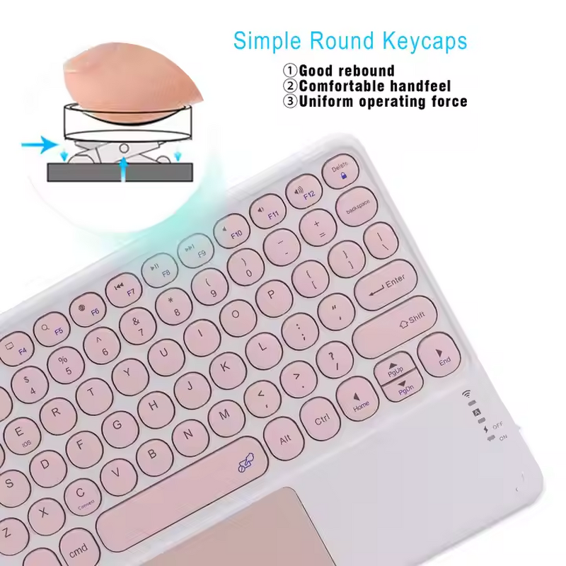 Bluetooth Keyboard Manufacturer - Wholesale Round Hat Wireless Flexible