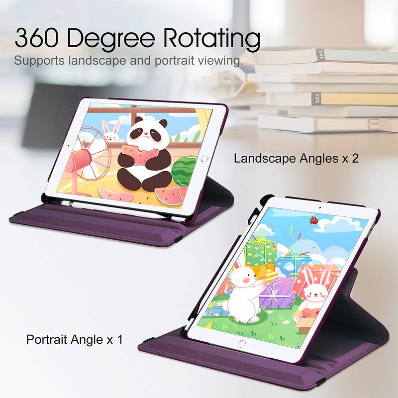 Tablet Case Manufacturer - OEM 360 Degree Rotating ShockProof Leather Flip