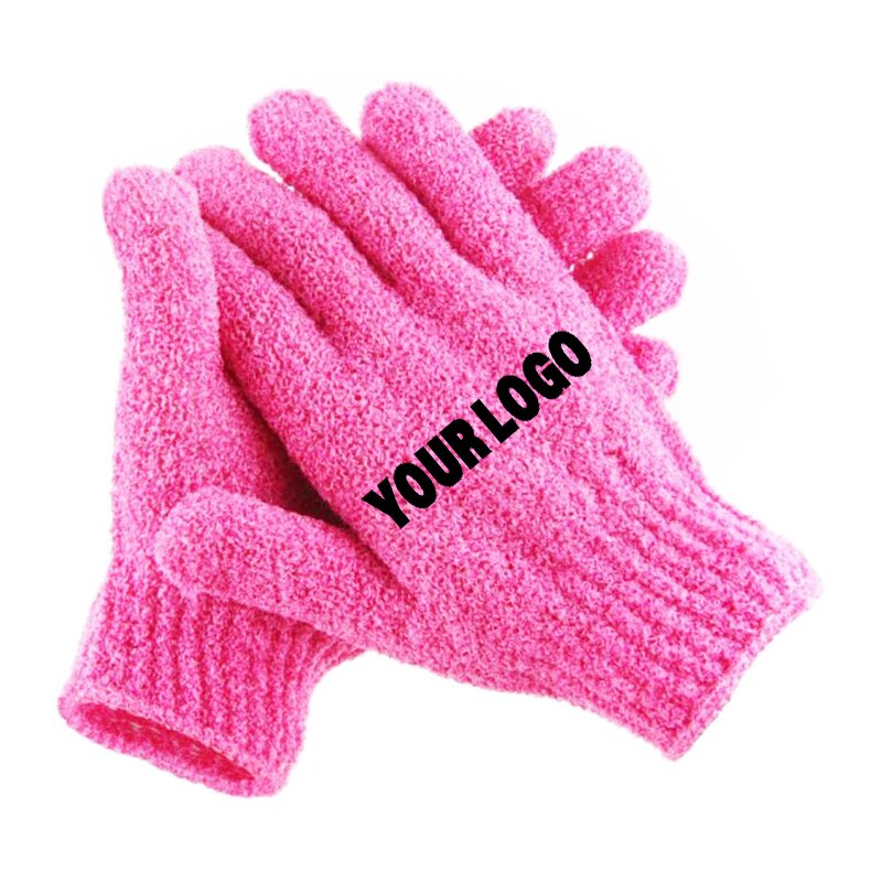 Bath Gloves Factory - OEM/ODM Custom Logo Nylon Loofah Exfoliating for Shower
