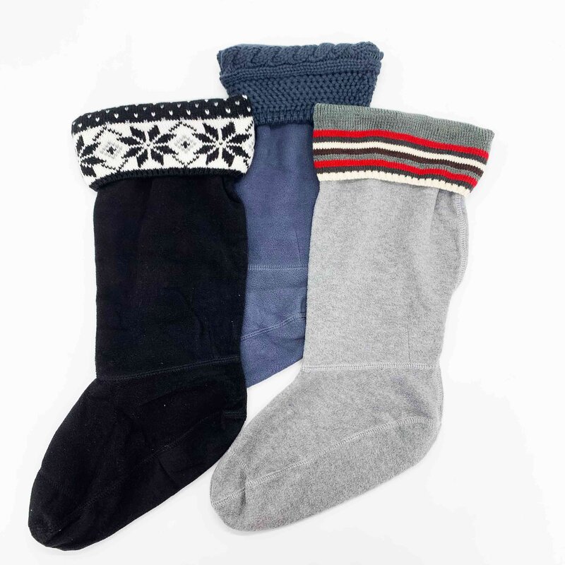 Wellington Socks Factory - OEM/ODM Custom Logo Thermal Fleece Welton Rubber Rain Liner