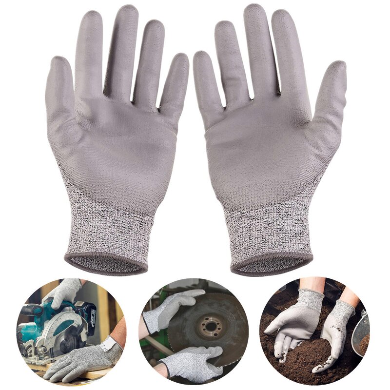 Cut Resistant Gloves Factory - OEM/ODM HPPE PU Dipped Palm Safety for Construction