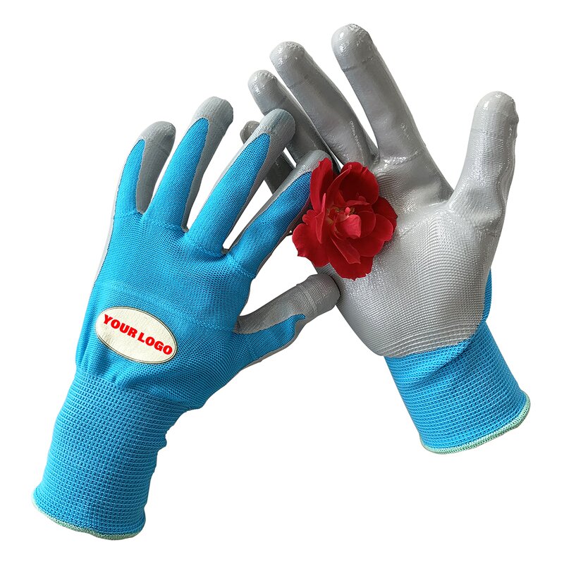 Gardening Gloves Factory - OEM/ODM Custom Logo Dust Proof Nitrile for Women Kids DIY