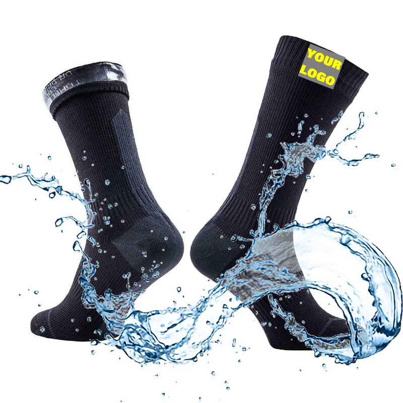 Cycling Socks Manufacturer - OEM/ODM Custom Logo Mens 100% Waterproof Coolmax Thermolite