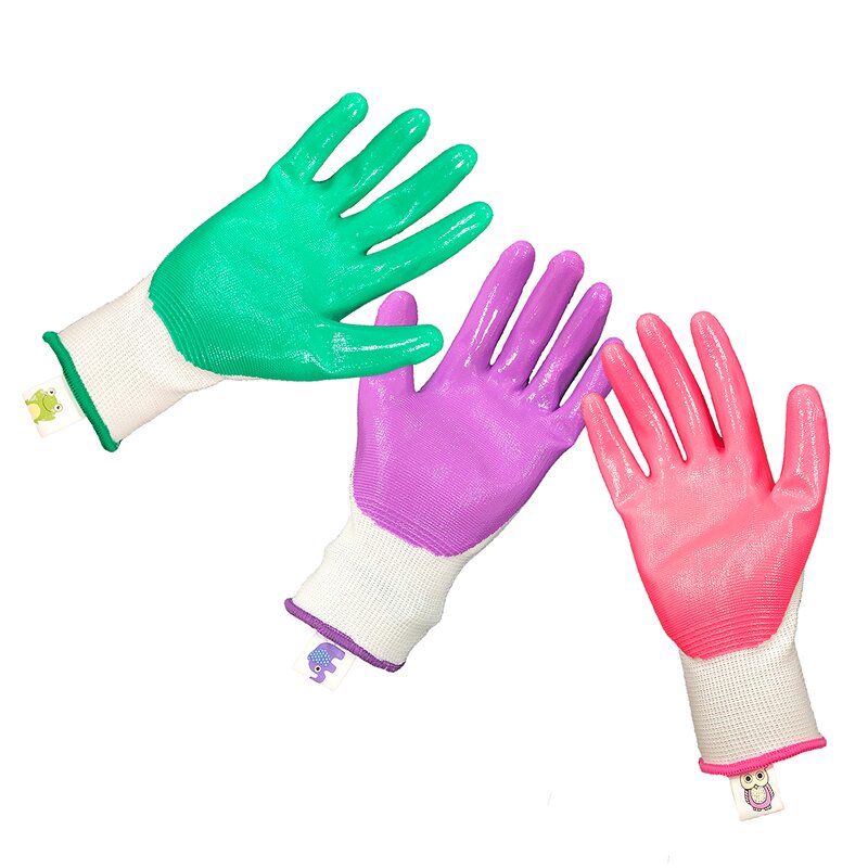 Garden Gloves Manufacturer - OEM/ODM Premium Anti Slip Grip Nitrile Coated for Kids