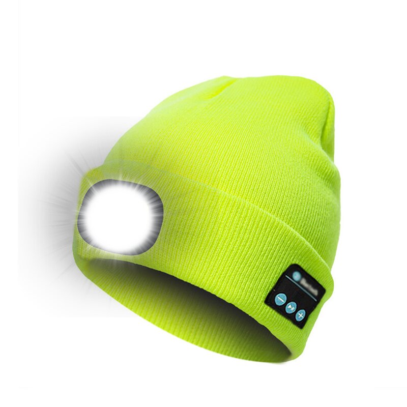 LED Beanie Hat Factory - OEM/ODM Bluetooth Music Knitted Acrylic USB Rechargeable