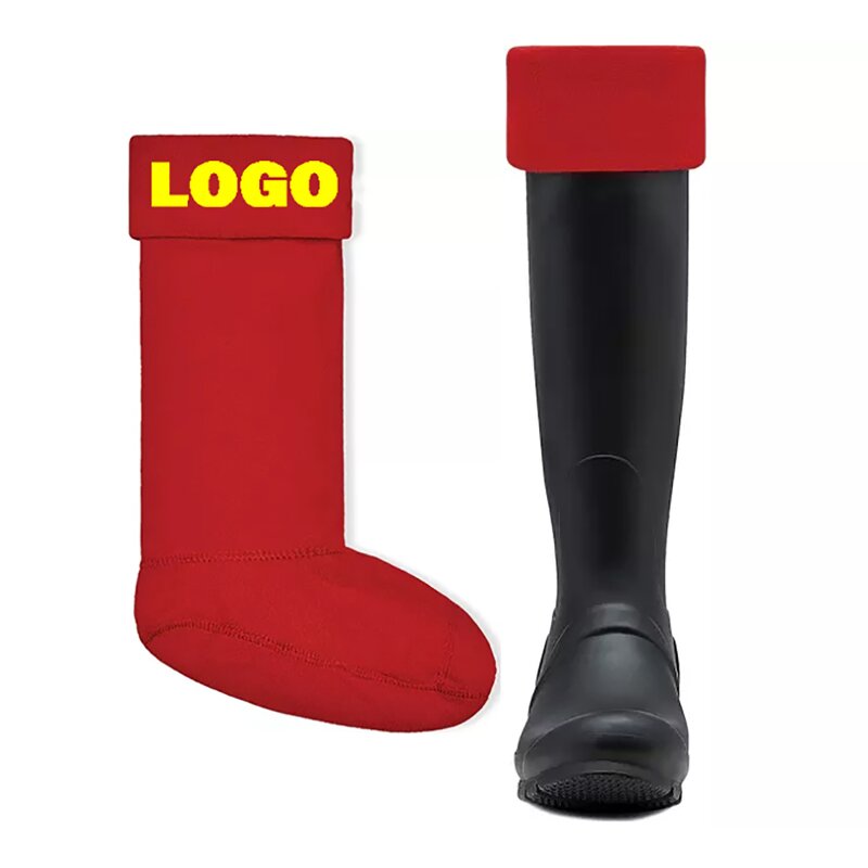 Fleece Socks Factory - OEM/ODM Custom Logo Fleece Welly Socks Winter Warm Women Boot