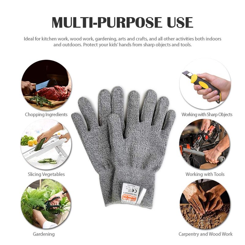Anti Cut Gloves Factory - OEM/ODM EN388 Level 5 Food Grade Slash Resistant