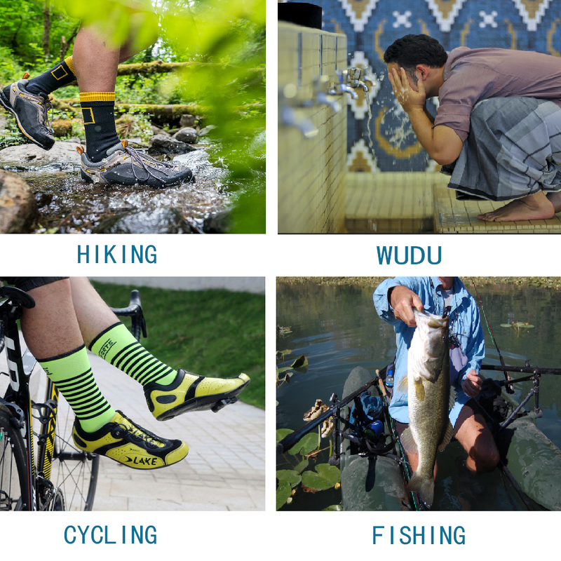 Waterproof Socks Manufacturer - OEM/ODM Unisex Custom logo Crew Size Breathable