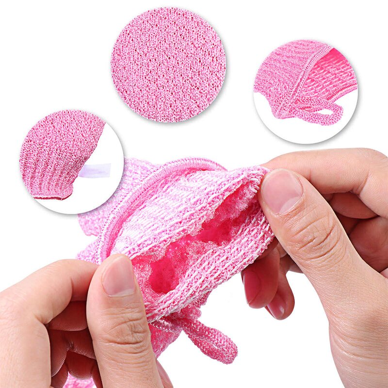Bath Gloves Factory - OEM/ODM Custom Logo Nylon Loofah Exfoliating for Shower