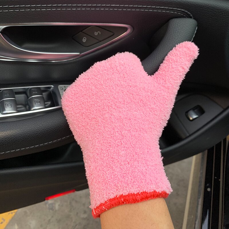 Car Polishing Glove Factory - OEM/ODM Microfiber Pro Detail Dust Cleaning Mitt