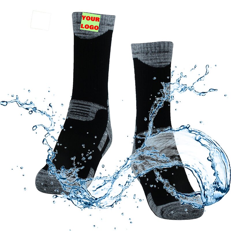 Cycling Socks Manufacturer - OEM/ODM Custom Logo Mens 100% Waterproof Coolmax Thermolite