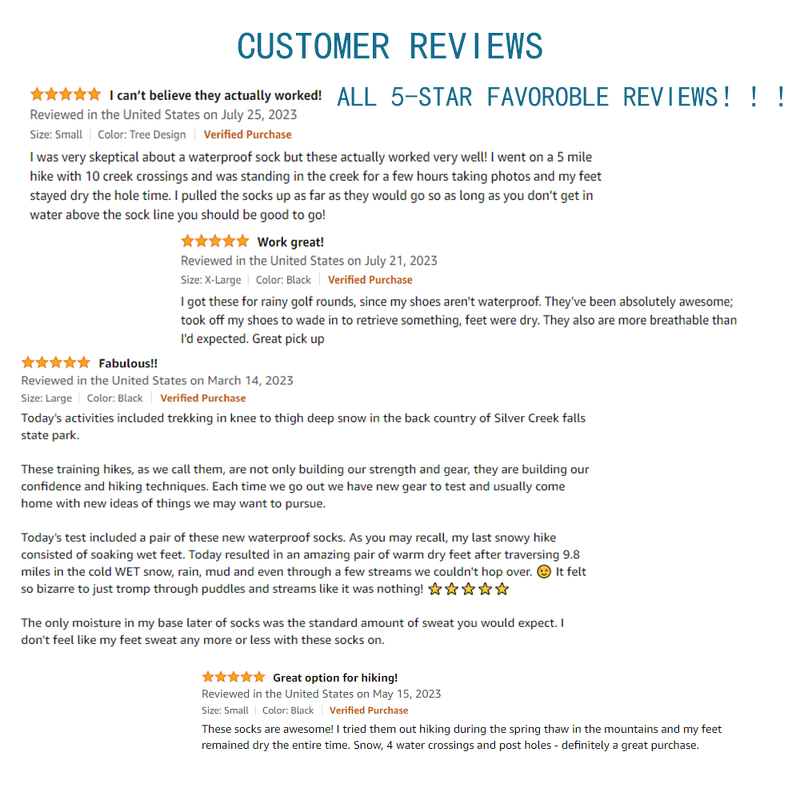 Waterproof Socks Manufacturer - OEM/ODM Custom Black Crew Breathable for Hiking Cycling