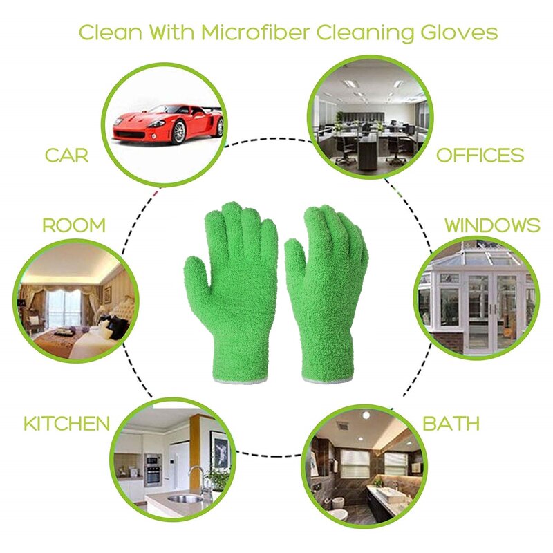 Microfiber Glove Manufacturer - OEM/ODM Eco Friendly Easy Clean Household Dusting