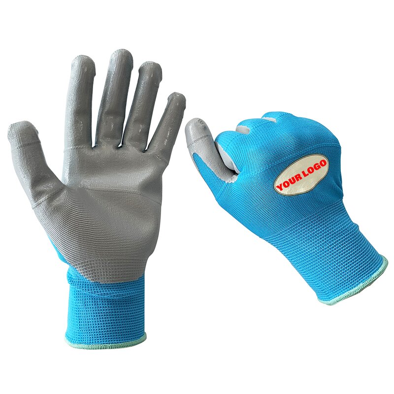 Gardening Gloves Factory - OEM/ODM Custom Logo Dust Proof Nitrile for Women Kids DIY