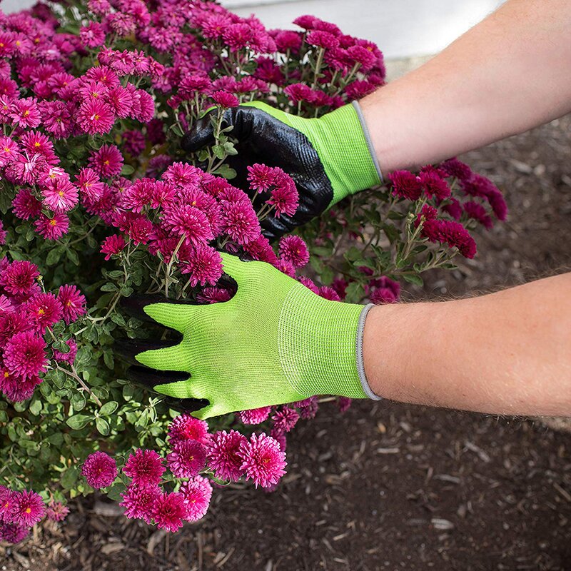 Garden Work Gloves Manufacturer - OEM/ODM Natural Bamboo Shell Nitrile Dipped Thorn Proof