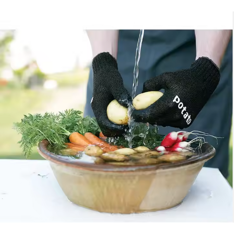 Kitchen Glove Factory - OEM/ODM Strong Friction Nylon Vegetable Potato Peeling Scrubber