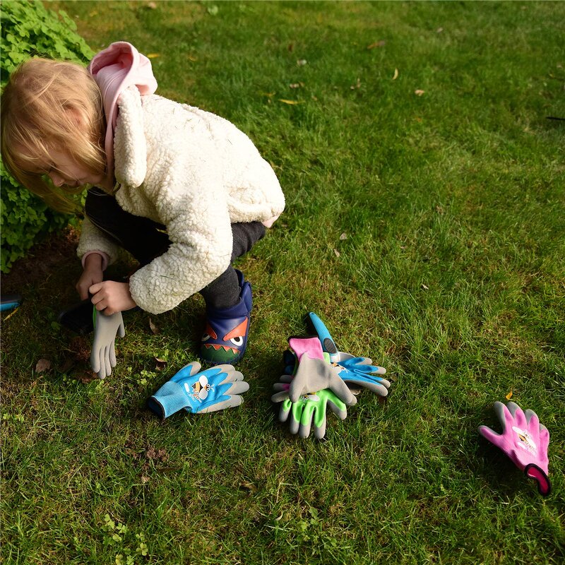 Children Work Gloves Factory - OEM/ODM Custom Latex Rubber Coated Cartoon Anti Abrasion