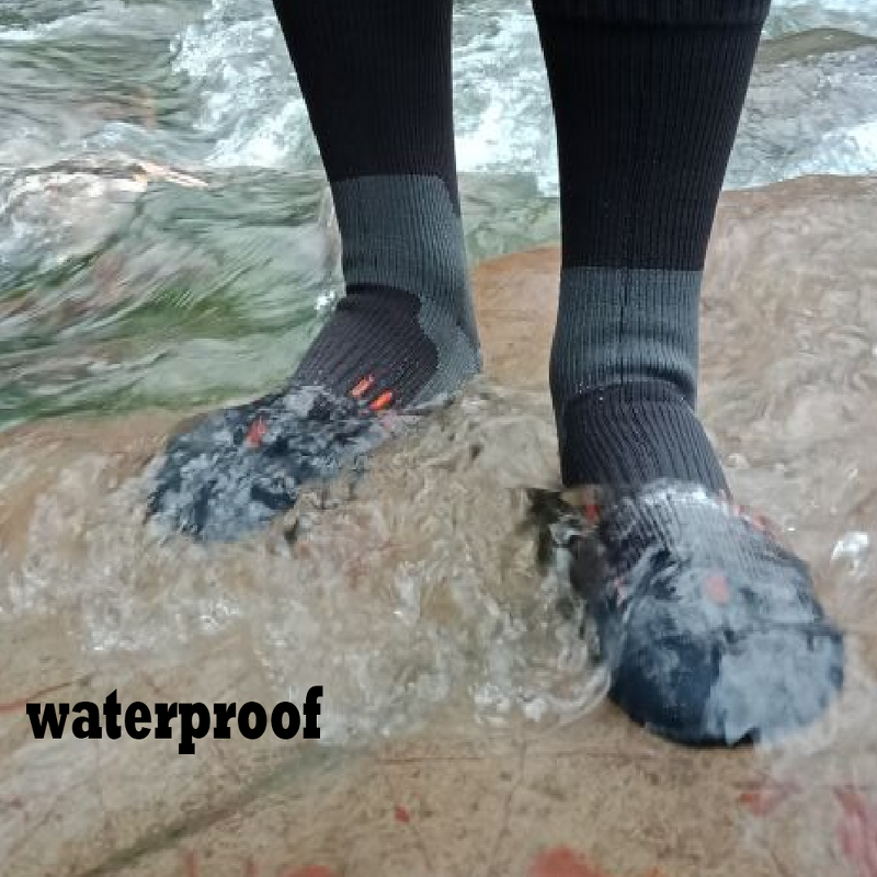 Waterproof Socks Manufacturer - OEM/ODM Custom Black Crew Breathable for Hiking Cycling