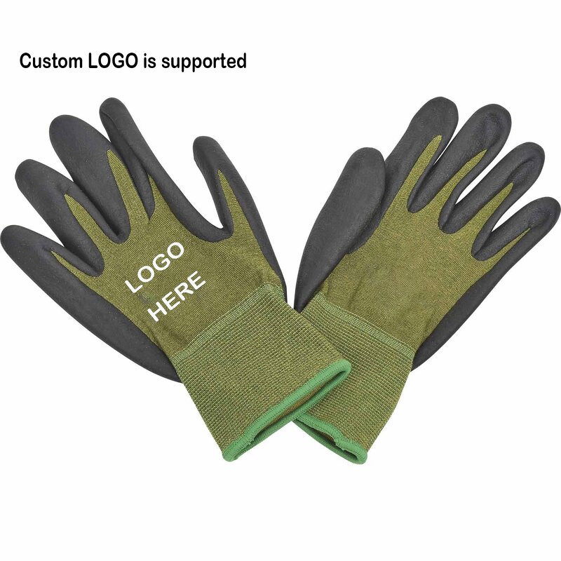 Gardening Gloves Manufacturer - OEM/ODM Hot Sale Bamboo Fiber Weeder Palm Coated Yard Work