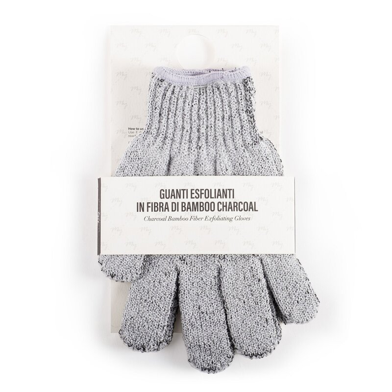 Bath Glove Manufacturer - OEM/ODM Organic Charcoal Bamboo Heavy Exfoliating Mitt