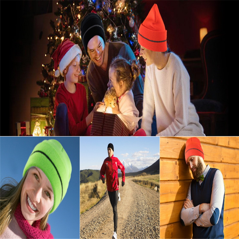 Beanie Hat Factory - OEM/ODM Hi Viz Fluorescent Yellow Orange Black Reflective