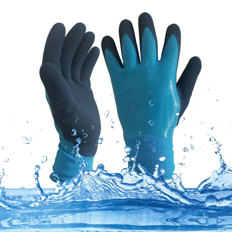 Winter Gloves Manufacturer - OEM/ODM 100% Waterproof Black Nitrile Fleece Lined Outdoor