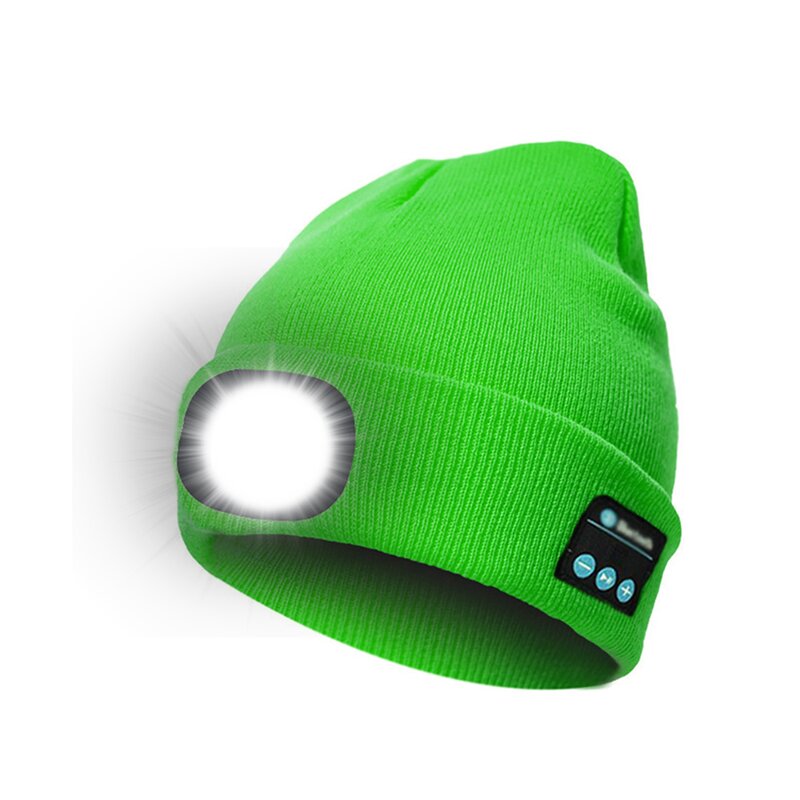 LED Beanie Hat Factory - OEM/ODM Bluetooth Music Knitted Acrylic USB Rechargeable