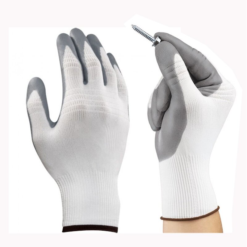 Work Gloves Factory - OEM/ODM OEM Custom logo Foam Nitrile Palm Coated Dot Grip