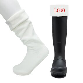 Fleece Socks Factory - OEM/ODM Custom Logo Fleece Welly Socks Winter Warm Women Boot