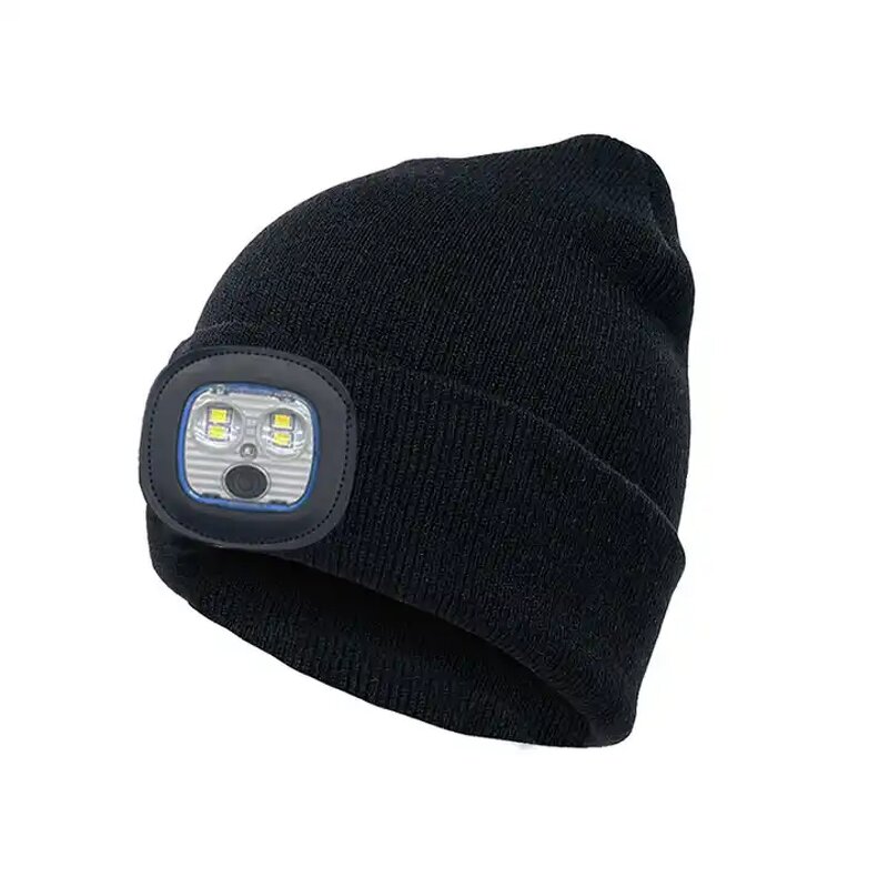 Bluetooth Beanie Factory - OEM/ODM With LED Headlight Stereo Speakers 24 Hours Play