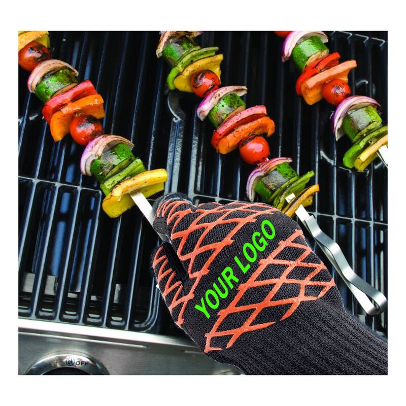 BBQ Gloves Manufacturer - OEM/ODM Custom logo Fire Proof Heat Resistant Silicone