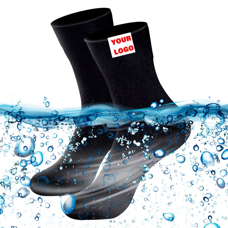 Cycling Socks Manufacturer - OEM/ODM Custom Logo Mens 100% Waterproof Coolmax Thermolite