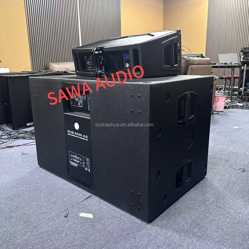 Active Subwoofer Manufacturer - OEM/ODM Sub 8006-AS Professional Dual 18 Inch Plywood