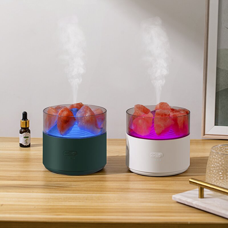 Aroma Dispenser Factory - OEM/ODM Salt Air Soft Light Bathroom Crystal Salt Block