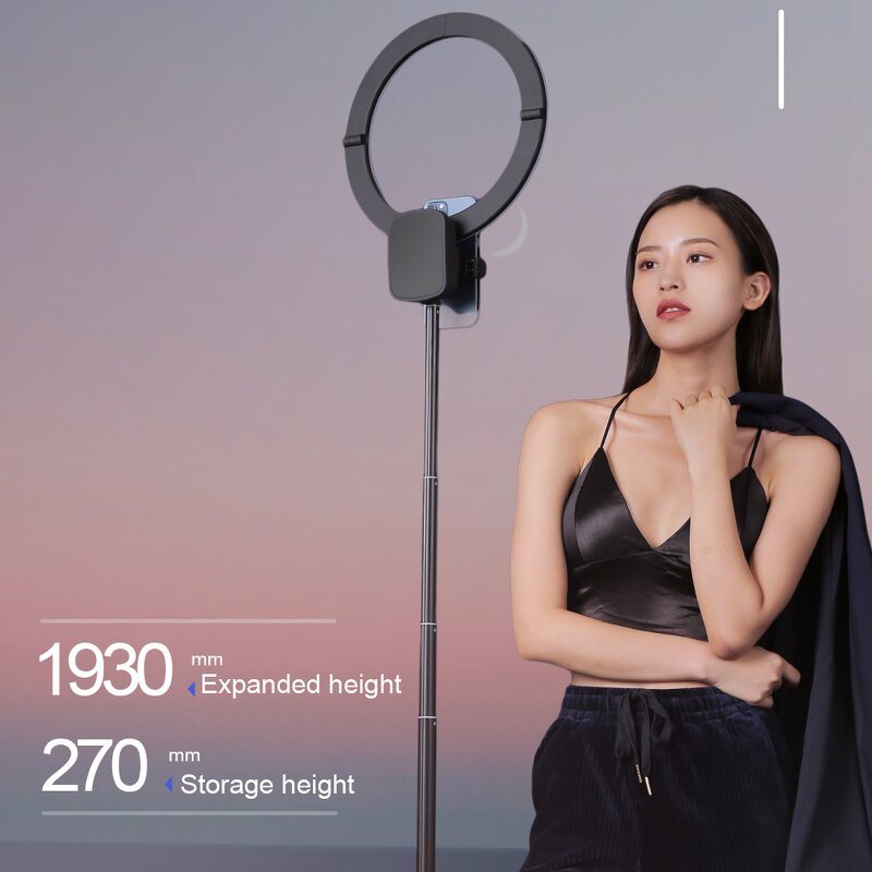 Ring Light Manufacturer - OEM/ODM 4000mAh Cordless 10 Inch Foldable Wireless Selfie