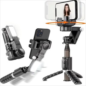 Gimbal Stabilizer Manufacturer - OEM/ODM Face Tracking with App Rotation Wireless Tripod