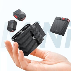 Wireless Microphone Manufacturer - OEM/ODM H01 One Tow Two Noise Cancelling Magnetic Lavalier