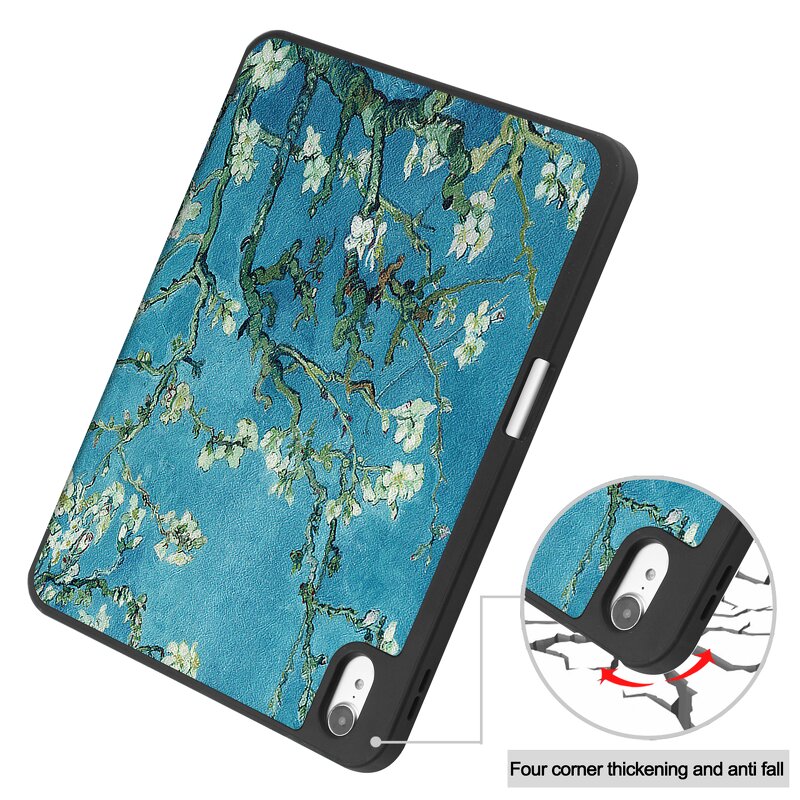 TPU Tablet Case Manufacturer - OEM/ODM Tri-fold Caster Back Cover for iPad 11 2025