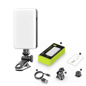 Pocket Fill Light Manufacturer - OEM/ODM D10 Ultra-thin Portable RGB 3 Color Temperature