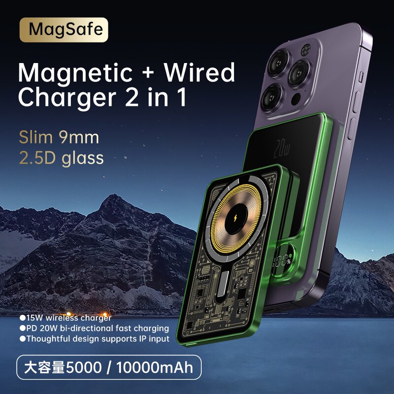 Wireless Power Bank Manufacturer - OEM/ODM 10000mah PD 20W Bidirectional 15W Wireless