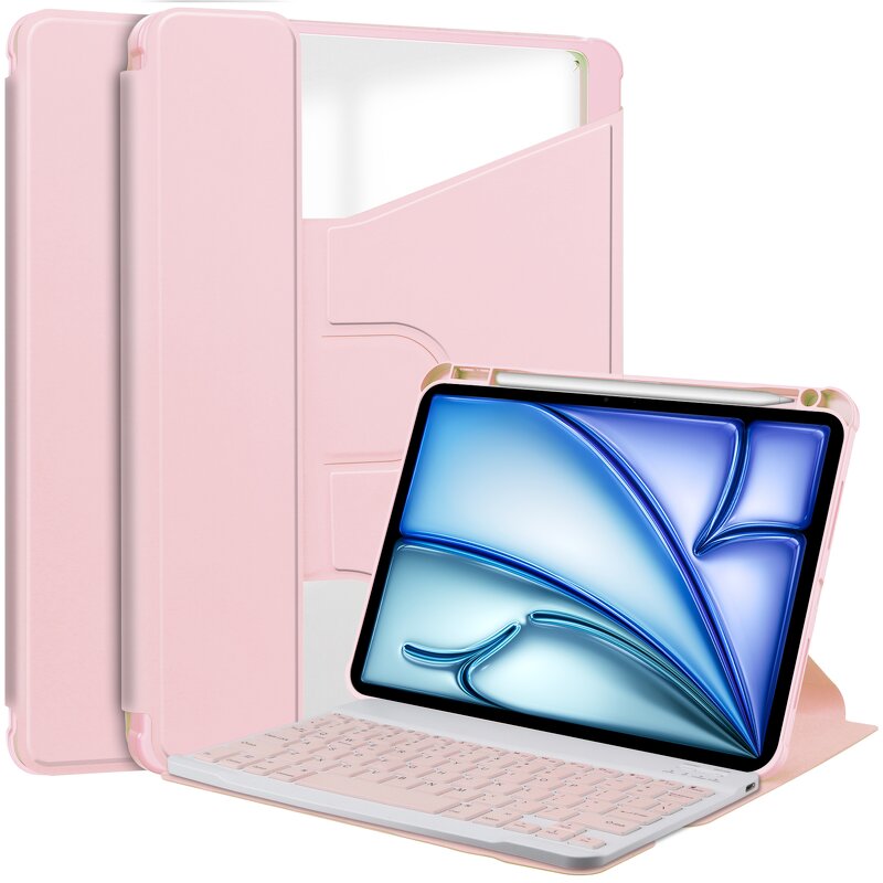 Rotating Keyboard Case Factory - OEM/ODM Transparent Acrylic for iPad Air 13 2025