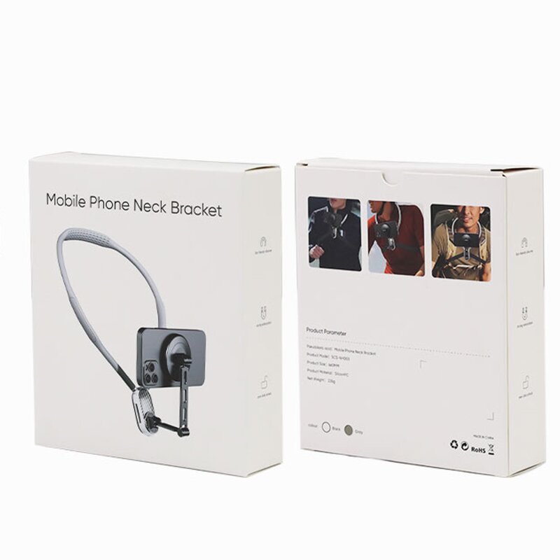 Neck-mounted Phone Stand Factory - OEM/ODM F-NH001 Magnetic Adjustable for Sports Cameras