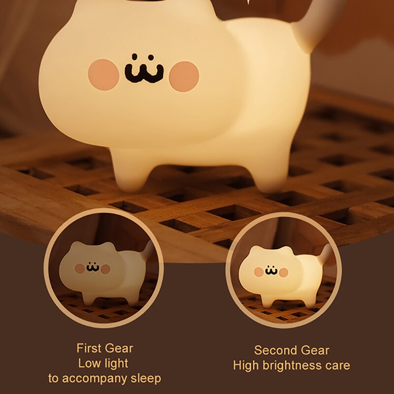 Night Light Manufacturer - OEM/ODM MYCP2402 Romantic Ambiance Cat Voice Controlled Touch